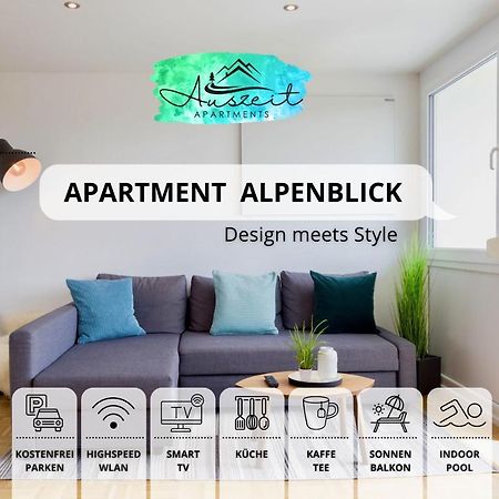Auszeit Apartment Alpenblick: Alpine Panorama with Indoor Pool Oberteuringen Exterior photo
