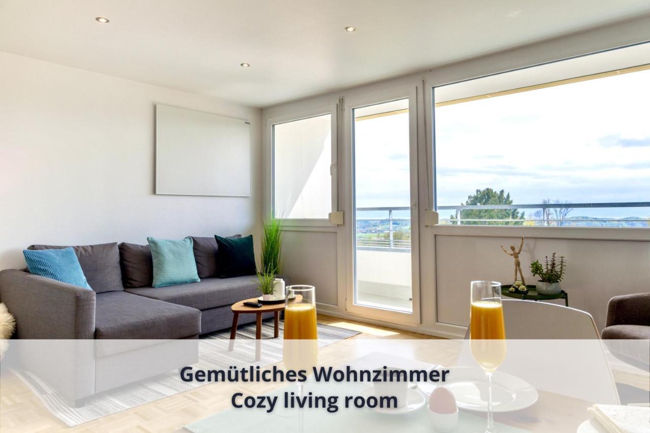Auszeit Apartment Alpenblick: Alpine Panorama with Indoor Pool Oberteuringen Exterior photo